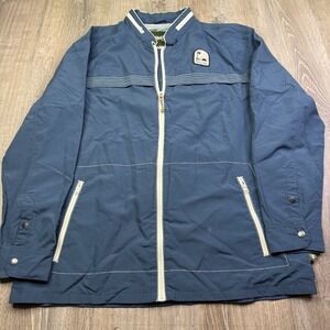 Howler Bros Mens Blue Del Mar Session Shell Windbreaker Full Zip Jacket Size 2XL